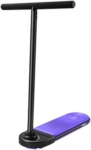 COASTA Trick Scooter for Kids Teens, Indoors and Outdoors Junior Trainer Stunt Board Scooter with 360 Degree Spinning Base (Black-Purple)