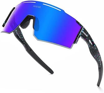 IKTOD Men and Women Viper Sunglasses, Cycling UV400 Anti-Ultraviolet Sports Outdoor Sunglasses (C18)