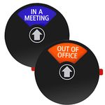 Haohai 2Pcs 6 Inch Conference Sign for Offices, Privacy Out Of Office, Do Not Disturb Funny, in a Meeting Cubicle, Please Knock Door, Office Door (2) (CN001)