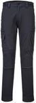 Portwest T801 Mens KX3 Lightweight Slim Fit Stretch Cargo Work Pants Metal Grey, 46