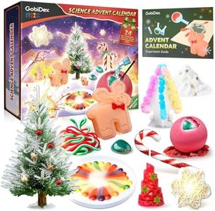 GobiDex Science Kits for Kids Age 8-12 - Educational Kit Featuring Experiments Like Reindeer Modeling, Christmas Crystal Tree, Christmas Gifts for Boys Girls