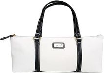 Sachi Insulated Wine Purse, Black and White