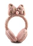 DC DECORIO® Latest Style Cute Winter & Outdoor Adjustable Ear Muffs Ear Warmer Minnie Style for Girls and Women (Peach)