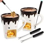 Dicunoy Set of 2 Fondue Mugs with F