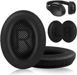 ELECDON Cushions Bose Replacement Ear Pads Kit, Replacement Ear Pads for Bose Quiet Comfort 35 Ear Cushion Kit Compatible for Bose QC 35/35 II Headphones Made of Protein Leather Memory Foam (Black)