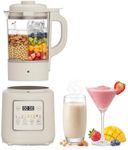 Bellatte Nut Milk Maker Machine, 59oz Soy Milk Maker with Detachable Design, 9 in 1 Homemade Almond, Oat, Plant Based Milk, Juice, Milkshake and Smoothie Maker, 24H Delay Start, Auto Clean (white)