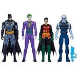 DC Comics, Batman and Robin vs. The Joker and Mr. Freeze, 12-inch Action Figures, Kids Toys for Boys and Girls Ages 3 and Up