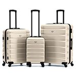 Flight Knight Set of 3 Lightweight 4 Wheel ABS Hard Case Suitcases Cabin & Hold Luggage Options Approved for Over 100 Airlines Including easyJet, British Airways, Ryanair, Jet2 & Many More