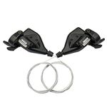 FOMTOR Bike Shifters, 3x8 Speed Shifter, Mountain Bike Gear Shifter, Bike Gear Shifters Set, Bicycle Speed Trigger Shifter, Left Right Shifter