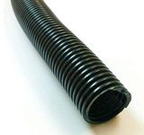 1.25" Split Wire Loom Tubing - Color: Black - 25 Feet