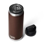 YETI Rambler 26 oz Bottle, Vacuum Insulated, Stainless Steel with Chug Cap, Wetlands Brown