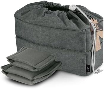 Koolertron Waterproof DSLR Camera Bag with Removable Insert, Adjustable Compartments, Fits in Camera Bags - Protective Case for DSLR/SLR Cameras & Accessories