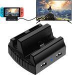 PowerLead Switch Dock, TV Docking Station for Nintendo Switch/OLED - Portable 4K HDMI Switch Docking Station, Travel TV Adapter with High-Speed Charging Stand and USB C Port