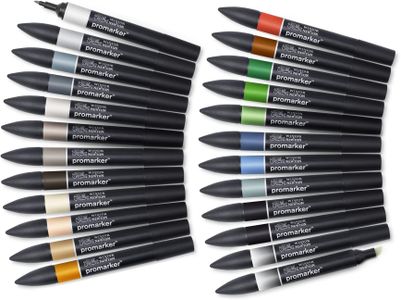 Winsor & Newton Alcohol Markers Set – 24 Colors