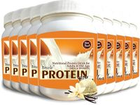 Develo Daily Health Protein Powder (Whey & Soy, Plant & Milk Based) for Men & Women - 10kg (Pack of 10) Vanilla