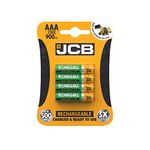 S5352 JCB AAA 900mAh Rechargeable Batteries - Pack of 4