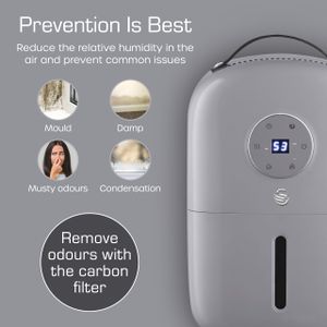 Swan 5L Dehumidifier and Air Purifier – Grey