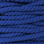 Natural Twisted Cotton Rope - Soft But Strong - Assorted Colors - 1/2 Inch Diameter (Royal Blue, 10 Feet)