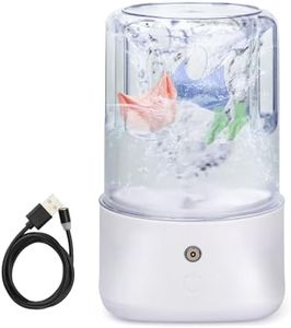 Anbanglin Mini Portable Washing Machine - USB Rechargeable 1L Small Washer with 2 Modes Deep Cleaning for Underwear, Socks & Baby Clothes, Compact Travel Laundry for Apartment, Dorm, Camping, White