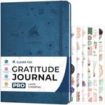 Clever Fox Gratitude Journal PRO – Happiness, Positivity & Affirmation Daily Journal for Women & Men – Inspirational Notebook for Positive & Grateful Mind – 3 Months, Large Format (Mystic Blue)