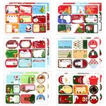 108 PCS Christmas Labels Stickers Christmas Name Gift Labels Xmas Gift Tags Stickers Christmas Stickers Labels Self-Adhesive Xmas Stickers for Present Cards Envelope