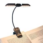 Vekkia 14 LED Rechargeable Book-Light for Reading at Night in Bed,Warm/White Reading Light with Clamp,180°Adjustable Mini Clip on Light,Lightweight Eye Care Book Light Perfect for Readers & Kids