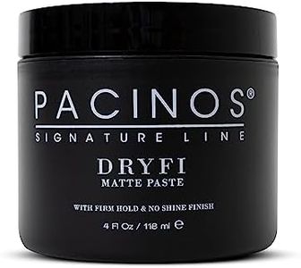 Pacinos Dryfi – Pâte à cheveux mate – Pas de brillance et de tenue flexible – Pour coiffer avec finition et texture naturelles – Pas de flocons – Formule à base d'eau – Facile à appliquer et à laver