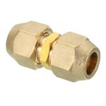 PATIKIL Pipe Extension Joint Connector, 1pcs Free Welding AC Copper Pipe Coupling Adapter with Flare Nuts for Copper Pipe Diameter 1/2"(12.7mm) Refrigeration HVAC