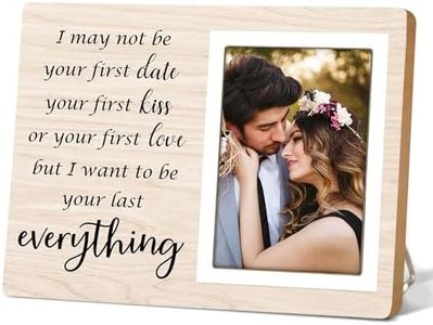 Itsoly Couples Love Picture Frames, Wedding Gifts, Valentine Gifts For Girlfriend Boyfriend Husband Wife Him Her, I May Not Be Your First Date Picture Photo Frame 4x6 Inch Photo12P75