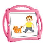 Adocham Kids Case for iPad 2/iPad 3/iPad 4(9.7 inch,2011/2012 Release),Shockproof Premium Silicone Handle Stand Cover for iPad 2nd/iPad 3rd/iPad 4th Generation-Pink