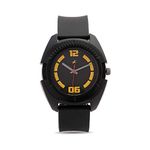 Fastrack Quartz Analog Black Dial & Silicone Band Strap Watch for Men-NS3116PP03