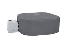 Lay-Z-Spa Medium Square Thermal Hot Tub Cover 180cm x 71cm | Up to 40% More Energy Efficient, Water Repellent & UV Resistant, Universal Fit, BW60319, Grey