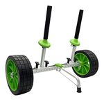 Codinter Kayak Cart, Sit-On-Top Kayak Cart Dolly Scupper Kayak Trolley with 10” All Terrain Airless Wheels for Scupper Holes Plug-in Kayaks