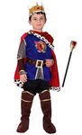 Boy Medieval Noble King Lord PrinceHalloween Costume Cosplay Role Play Dress up Blue 7-9 Years