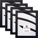 Craig Frames Confetti, 12 x 16 Inch Picture Frame, Modern Black, Set of 4