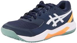 Asics Men's Gel-Dedicate 8 Padel Sneaker, Midnight White, 6 UK