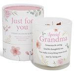 Grandma Candle That Makes a Thoughtful Gifts for Grandma and Grandma Gifts - Ideal Mother’s Day Christmas and Special Grandma Birthday Gifts SOYA Candle with Rose Quartz and Rose Petals