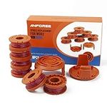 anforee Line String Trimmer, Auto Edger Spools Replacement Compatible for Worx Weed Eater Trimmer Line Refills 10ft 0.065 inch