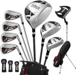 Golf Clubs Set for men right hand black 8 pieces