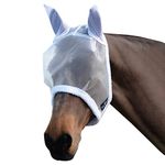 Saxon. Fly Mask (Full, White)