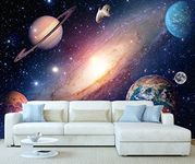 StickersWall Space Planets Galaxy Universe Stars Wall Mural Photo Wallpaper Picture Self Adhesive 1069 (342cm(W) x 242cm(H))