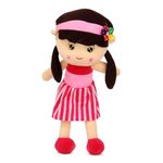 BKDT Marketing Cute Huggable Doll Soft Toy for Girls Baby/Kids | Stuffed Plush Toy | Soft Doll Set for Girls, Soft Toys Doll, Stuffed Toys for Girls, Stuffed Doll for Girls, Plush Doll - 36cm (Pink)