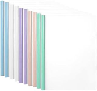 Dlicoda Report Covers with Sliding Bar, 30 Pack Clear Paper Protector Sleeves, 12.2 x 8.9 Inches
