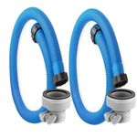 Aisetmoon 2 Pack 1.5 inch Pool Pump Replacement Hose 60 inch Long Pool Pump Hoses, B Hose Adapters Pool Hose Connector, Ground Swimming Pool Hose Accessory for Filter Pump and Saltwater Systems