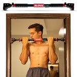 Slovic Door Pull Up Bar for Home [200 Kg Weight Capacity] | No Screw Adjustable Bar with Anti-Skid Grip [Length 72-110 CM] | Home Gym Equipments for Men | Mens Accessories for Height Increase