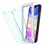 Affix Auto-Align Technology Tempered Glass Screen Guard for iPhone 11 and for iPhone XR (6.1 Inch) | Easy Installation Frame | Case-Friendly - 2 Pack