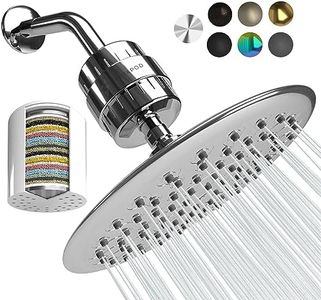 SparkPod Luxury Filtered Shower Head Set 23 Stage Shower Filter - Reduces Chlorine and Heavy Metals - High Pressure Showerhead Filter (9.5" Round, Luxury Polished Chrome)