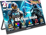 InnoView 27 Inch Monitor Dual Mode 4K UHD 120Hz/FHD 288Hz Portable Monitor for Laptop, USB-C, HDMI Computer Display HDR IPS Gaming Monitor, Kickstand, Speakers, for PC, MAC, Phone, PS4, Xbox, Switch