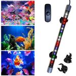 rizopets Aquarium Led Light | Multicolour Changing Fully Submersible Decorative Fish Tank Lamp (27 Centimeter)