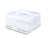 ACCURATE Plastic Cake Box, White (SQUARE)